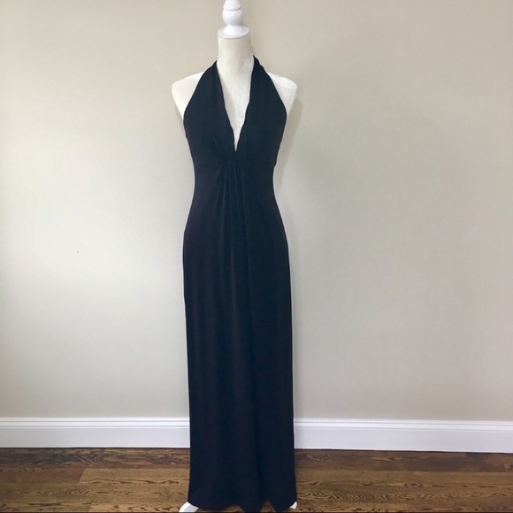 Rimini Dresses & Skirts - EUC Black Halter neck maxi dress size 8